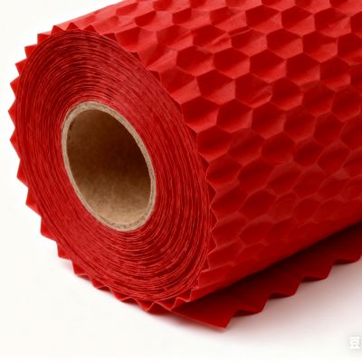 100% Recyclable Plastic-Free Honeycomb Paper Roll with High Cushioning for Eco-Friendly Packaging