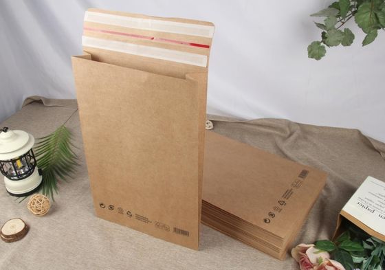 Sharp Bottomed Kraft Paper Mailing Envelopes Embossed Paper Sustainable Mailing Bags