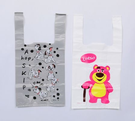 Recyclable Plastic T Shirt Grocery Bags 15x20cm Eco Friendly For Every Need