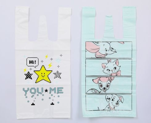 Recyclable Plastic T Shirt Grocery Bags 15x20cm Eco Friendly For Every Need