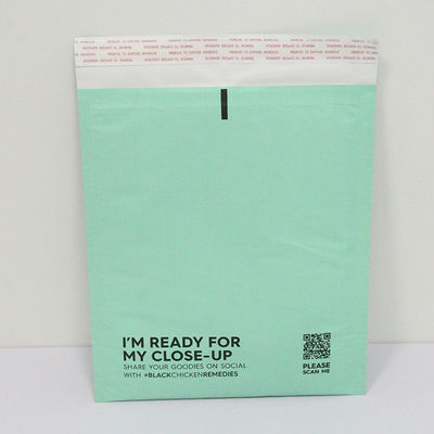 Green / Transparent Recyclable Paper Mailers 20x30cm Plant Based Paper Packaging Envelopes