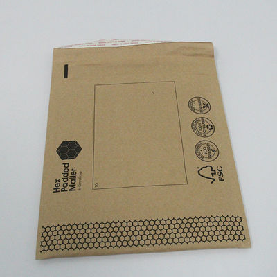 Shockproof Honeycomb Paper Mailer Bag 30x40cm Custom Printed Brand Logos