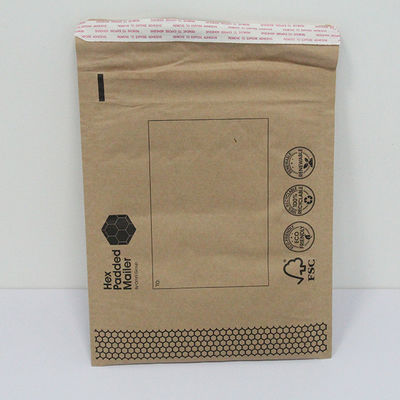 Shockproof Honeycomb Paper Mailer Bag 30x40cm Custom Printed Brand Logos