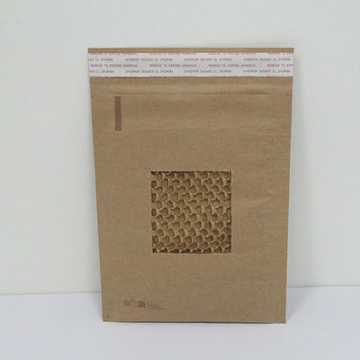 Custom Degradable Mailing Bags 25x35cm Floral / Geometric Honeycomb Padded Mailer