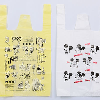 Biodegradable T Shirt Storage Bags Compostable T Shirt Plastic Grocery Bags 30x40cm