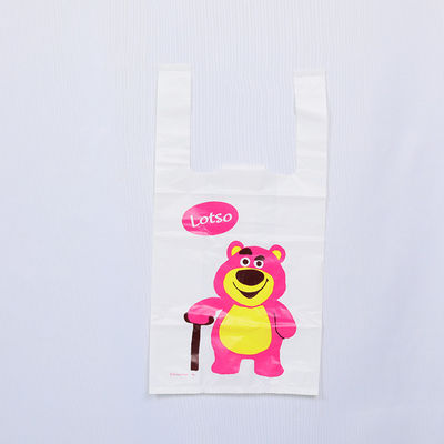 Recyclable Plastic T Shirt Grocery Bags 15x20cm Eco Friendly For Every Need