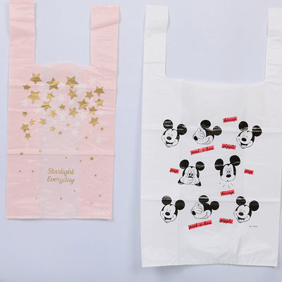 Compostable T Shirt Bags 12x25cm Backpack Pouches 100% Eco Friendly