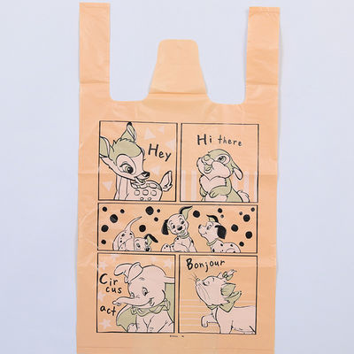 Compostable T Shirt Bags 12x25cm Backpack Pouches 100% Eco Friendly