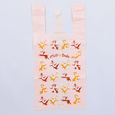Compostable T Shirt Bags 12x25cm Backpack Pouches 100% Eco Friendly