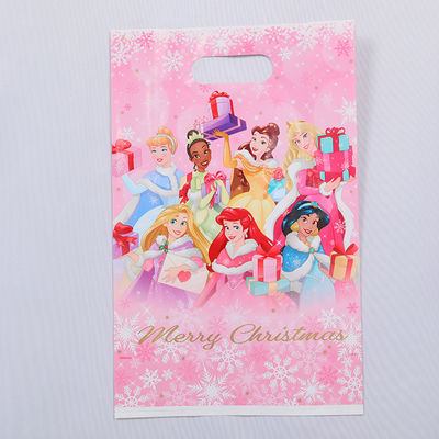 Freezer Safe Die Cut Handle Bags Plastic 15x35cm Frost Resistant Material