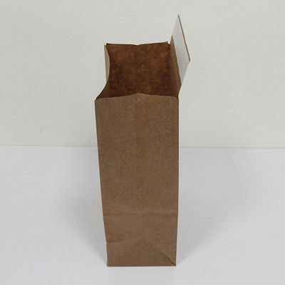 Flat Bottom Kraft Paper Mailing Bags Recycled 20x30cm Reinforced Base & Handles