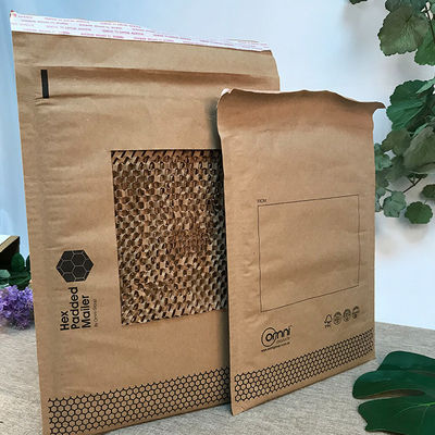 20x30cm Honeycomb Paper Mailer Eco Friendly Padded Envelopes Dual Packaging Solutions