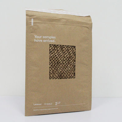 Compact Honeycomb Paper Mailer Portable Lightweight Eco Paper Pouch Envelopes 10x18cm