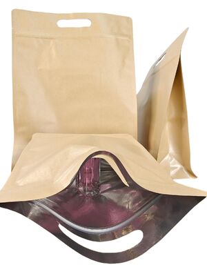 Moisture Resistant Kraft Window Bag with Customizable Printing and High Tensile Strength for Food Packaging