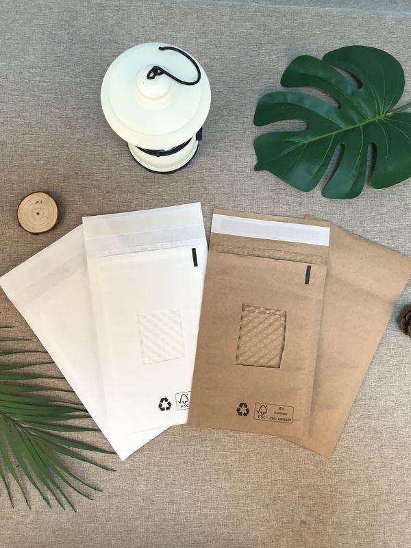 Multi Layer Kraft Paper Bubble Bags Embossed Paper Logistics Delivery Bag