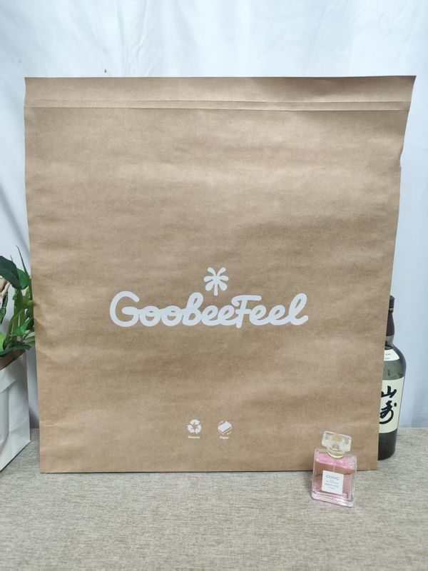 Recycled Square Bottom Paper Bag Paper Packaging Envelopes Customizable