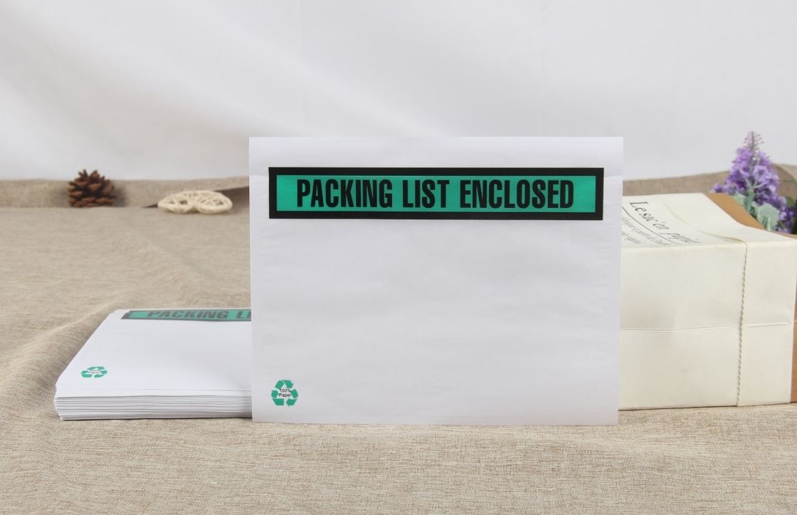 Custom Printed Packing List Envelopes Logistics Packaging Plastic Back Bag