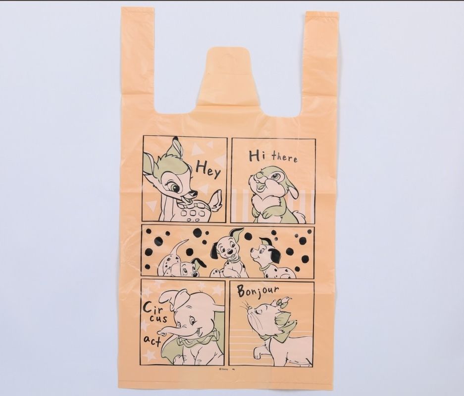 Customizable Plastic Printed Vest Carrier Bags Support 8 - 15kg Load Capacity