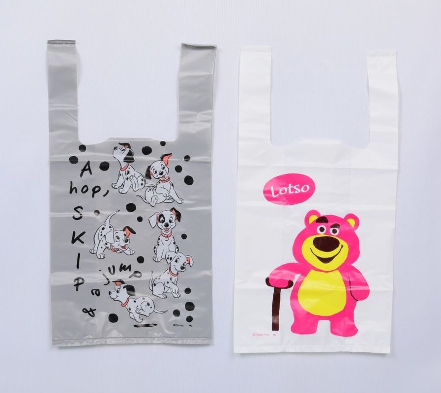 Recyclable Plastic T Shirt Grocery Bags 15x20cm Eco Friendly For Every Need