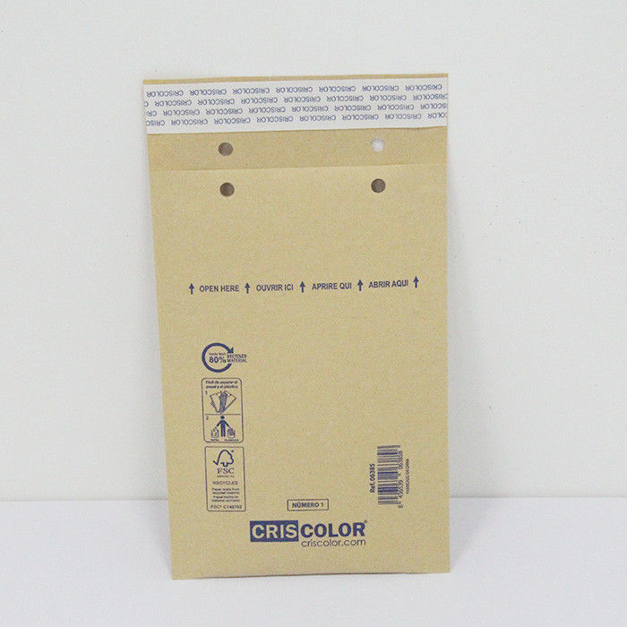 Biodegradable Kraft Paper Bubble Bags 6x9 In Compact Protector For Jewelry