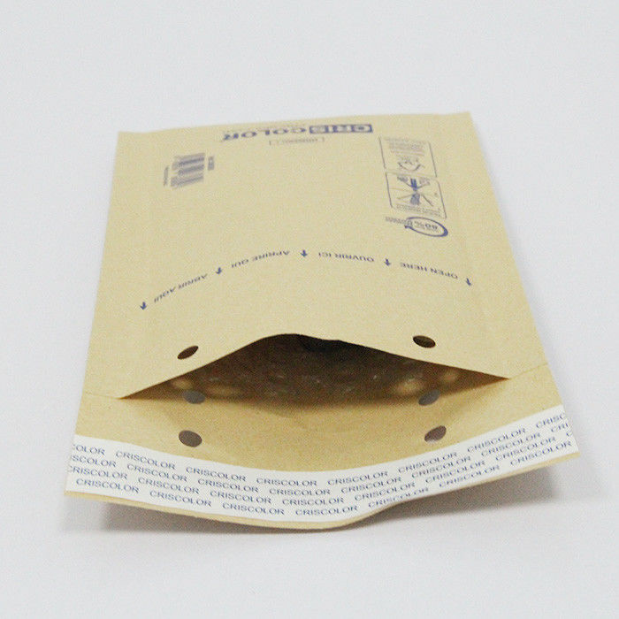 Biodegradable Kraft Paper Bubble Bags 6x9 In Compact Protector For Jewelry