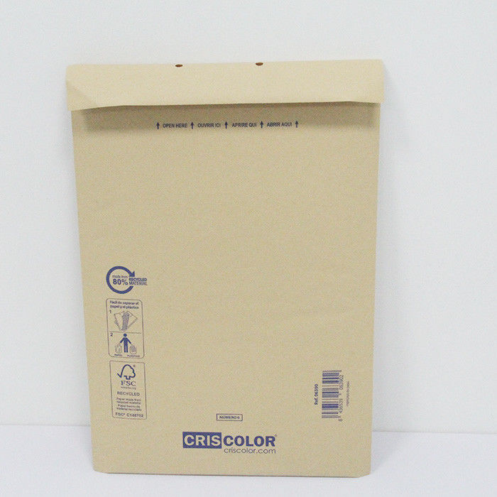 Compact 6x9 In Kraft Paper Bubble Bags Biodegradable Paper Bag Protector For Jewelry