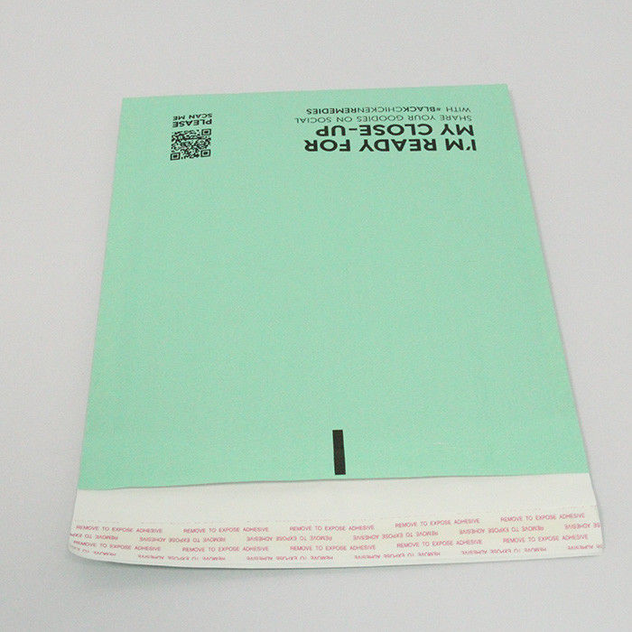 Green / Transparent Recyclable Paper Mailers 20x30cm Plant Based Paper Packaging Envelopes