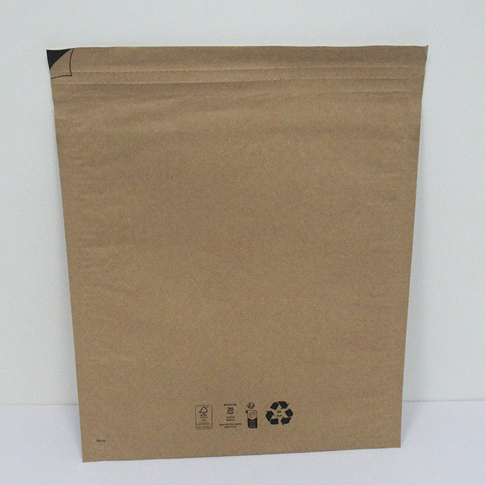 Elegant Custom Biodegradable Mailers 15x20cm Embossed Recycled Kraft Mailers