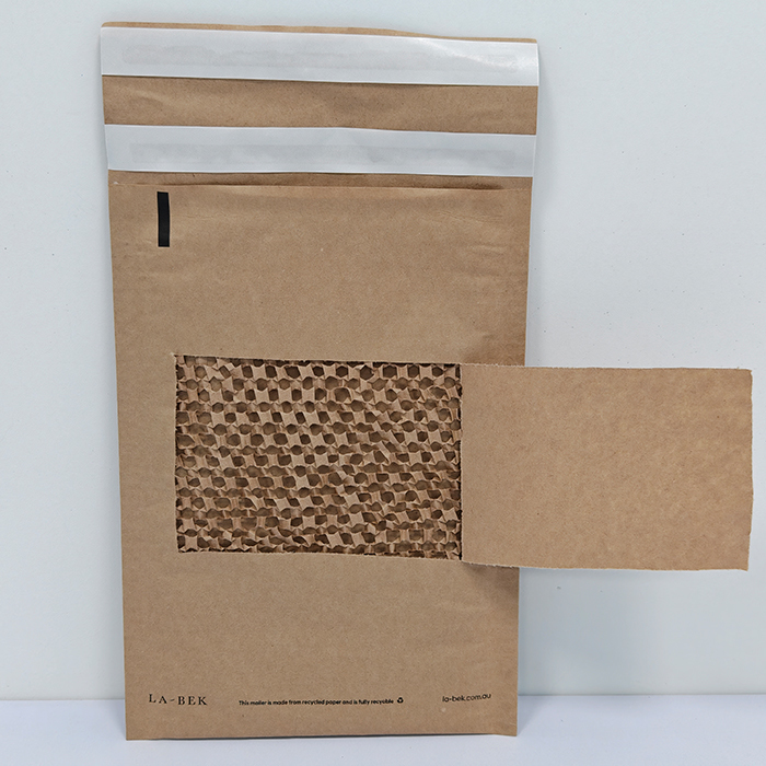 Earth-Crush Proof: Plastic-Free Mailers with Hexagon Armor 