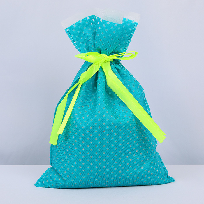 Waterproof Non-Woven Drawstring Gift Bags 34x42cm Customizable