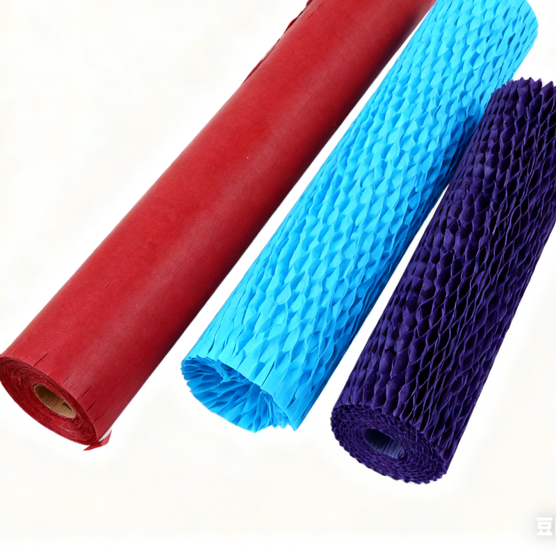 100% Recyclable Plastic-Free Honeycomb Paper Roll with High Cushioning for Eco-Friendly Packaging