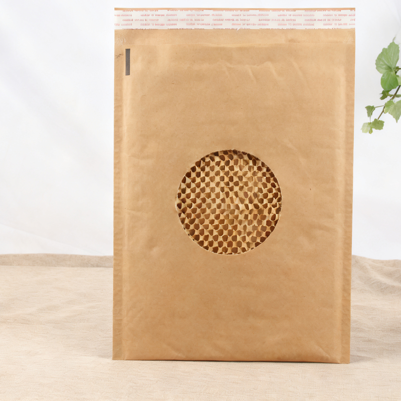 Customizable Width and Thickness Rectangular Honeycomb Paper Mailer for Secure Mailing