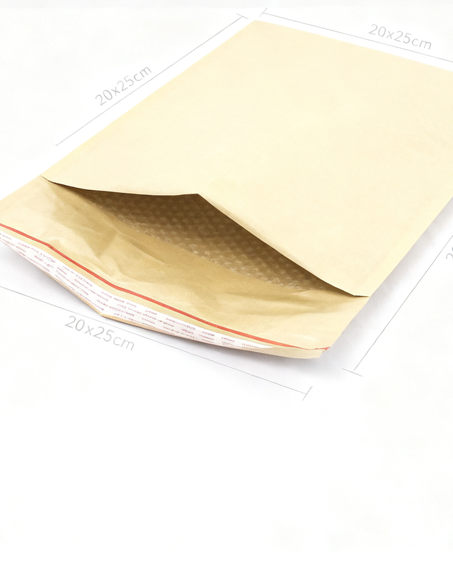 Eco-friendly Kraft Paper Bubble Bags with Customizable Size Shockproof and Tear-Resistant for Secure Packaging
