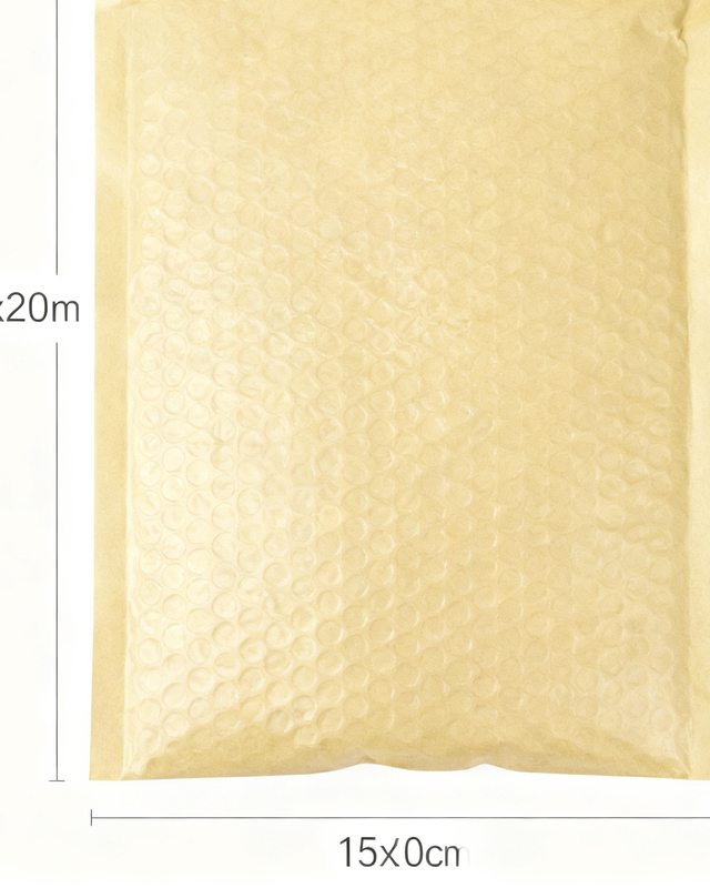 Eco-friendly Kraft Paper Bubble Bags with Customizable Size Shockproof and Tear-Resistant for Secure Packaging