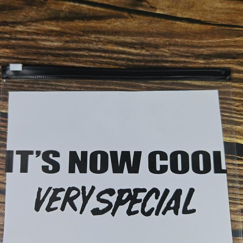 30x22cm PVC Zipper Bag with High Transparency and Custom Logo Available for Stationery Packaging