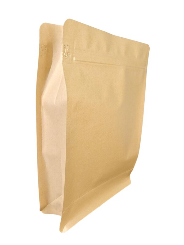 Customizable Printing Moisture Resistant Kraft Window Bag with Transparent PVC/PE Film Window for Food Packaging