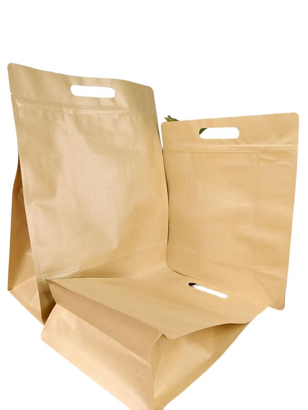 Moisture Resistant Kraft Window Bag with Customizable Printing and High Tensile Strength for Food Packaging
