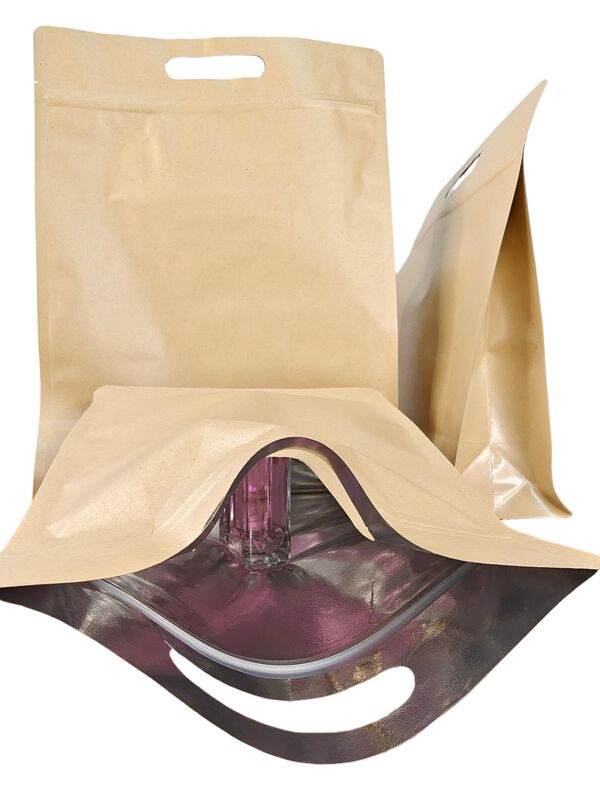 Moisture Resistant Kraft Window Bag with Customizable Printing and High Tensile Strength for Food Packaging