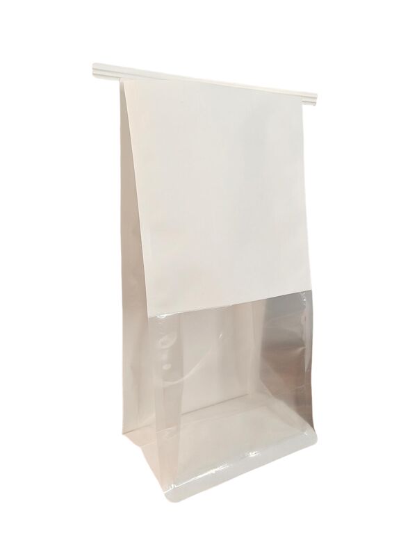 Customizable Printing Kraft Window Bag with Moisture Resistant and Food-Grade Safety for Specialty Coffee Packaging