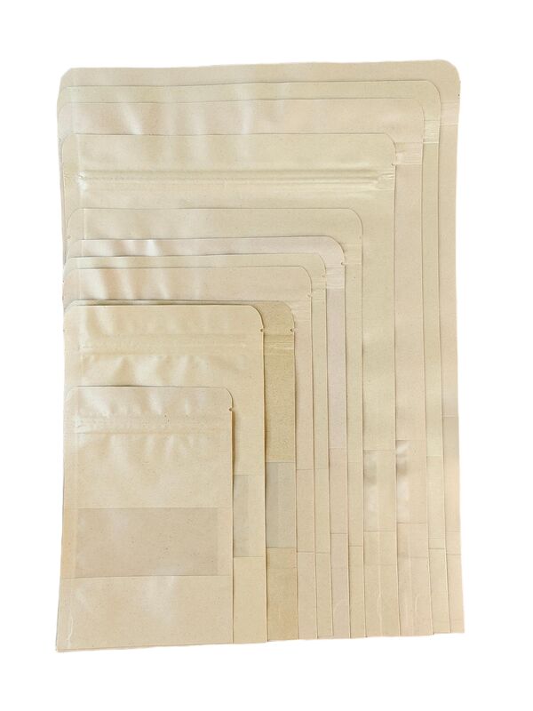 Custom Logo Kraft Window Bag with High Tensile Strength and Moisture Resistant for Fresh Food Packaging