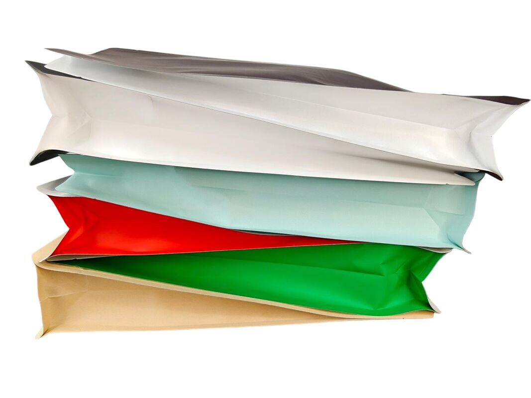 Customizable Printing Moisture Resistant High Tensile Strength Kraft Paper Composite Bag with Window for Coffee Nuts and Snacks