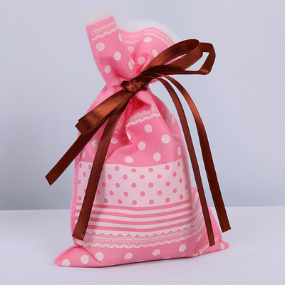 Eco-Friendly Non-Woven Drawstring Bag 16x6x12 Inches Custom Logo