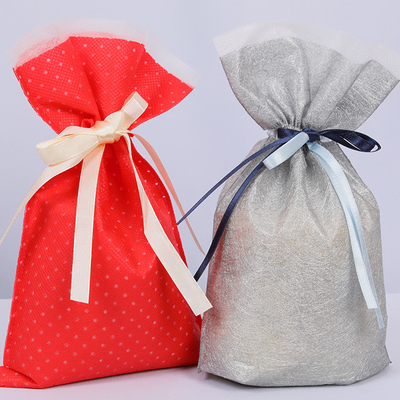 Eco-Friendly Non-Woven Drawstring Bag 16x6x12inches Customizable