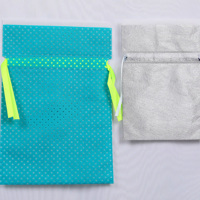 Custom Logo Non-Woven Drawstring Bag 34x42cm 10-15kg Capacity
