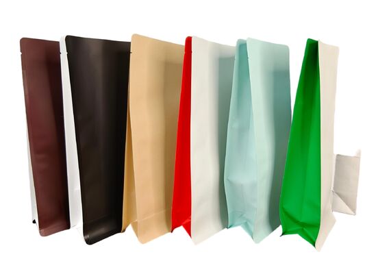 Moisture Resistant Kraft Window Bag with Customizable Printing and Transparent PVC/PE Film Window for Food Packaging