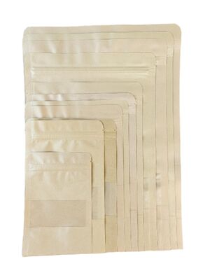 Τυποποιημένο λογότυπο Kraft Window Bag με υψηλή αντοχή στη τέντωση και ανθεκτικότητα στην υγρασία για συσκευασία φρέσκων τροφίμων